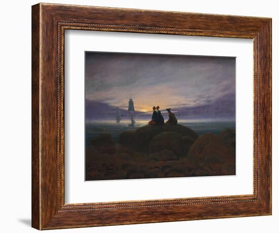 Moonrise over the Sea, 1822-Caspar David Friedrich-Framed Giclee Print