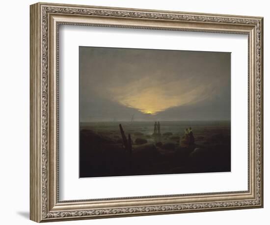 Moonrise over the Sea, c.1821-Caspar David Friedrich-Framed Giclee Print