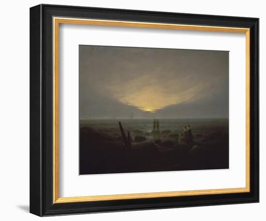 Moonrise over the Sea, c.1821-Caspar David Friedrich-Framed Giclee Print