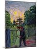 Moonrise - Soldier and Maiden-Ernst Ludwig Kirchner-Mounted Giclee Print