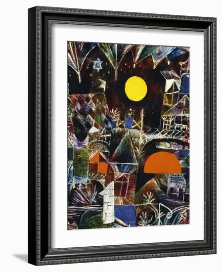 Moonrise - Sunset; Mondauf - Sonnenuntergang-Paul Klee-Framed Giclee Print