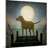 Moonrise Yellow Dog-Ryan Fowler-Mounted Art Print