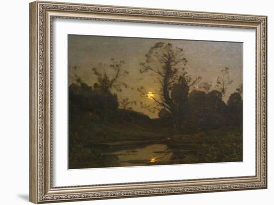 Moonrise-Henri-Joseph Harpignies-Framed Art Print