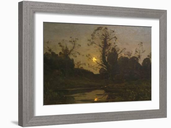 Moonrise-Henri-Joseph Harpignies-Framed Art Print