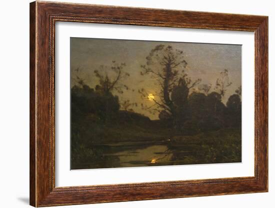 Moonrise-Henri-Joseph Harpignies-Framed Art Print