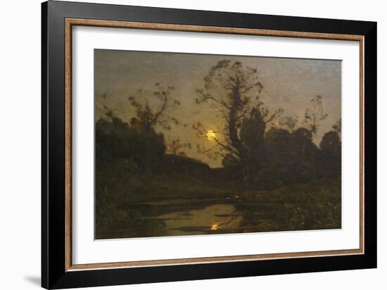 Moonrise-Henri-Joseph Harpignies-Framed Art Print