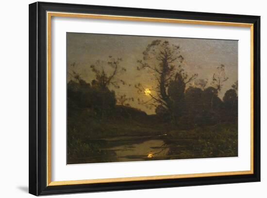 Moonrise-Henri-Joseph Harpignies-Framed Art Print