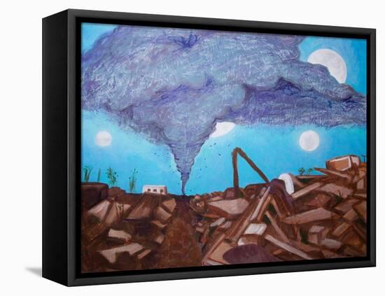 Moons Over Kansas-Cody Alice Moore-Framed Stretched Canvas