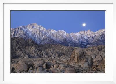 Moonset On Lone Pine Peak And Mt Whitney California Usa Photographic Print Jaynes Gallery Art Com