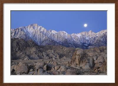Moonset On Lone Pine Peak And Mt Whitney California Usa Photographic Print Jaynes Gallery Art Com