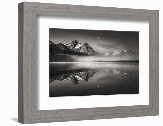 Moonset on McGown Peak-Alan Majchrowicz-Framed Photographic Print