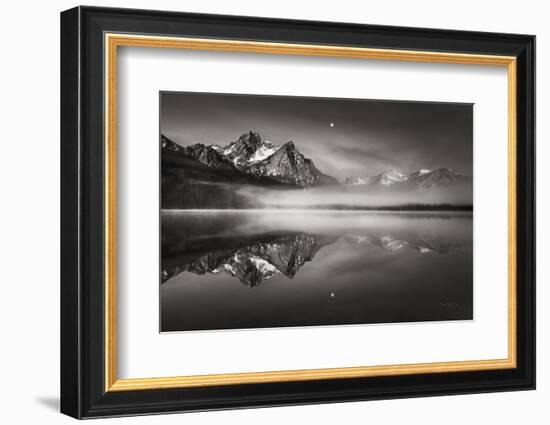 Moonset on McGown Peak-Alan Majchrowicz-Framed Photographic Print