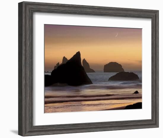 Moonset-Mike Jones-Framed Art Print