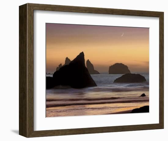 Moonset-Mike Jones-Framed Art Print