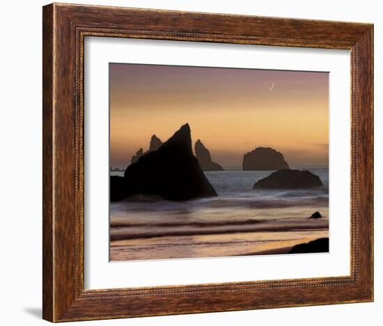 Moonset-Mike Jones-Framed Art Print