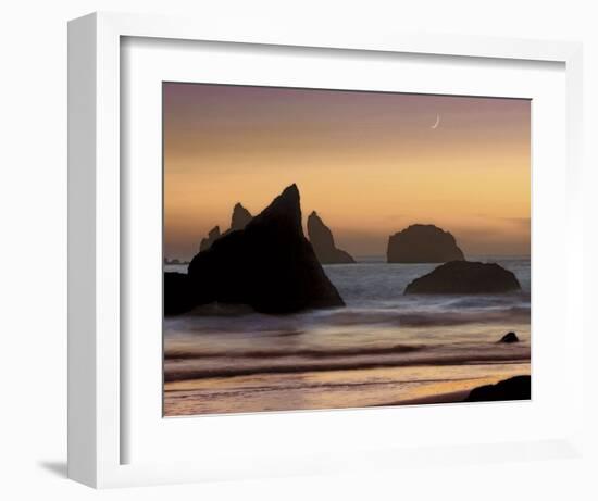 Moonset-Mike Jones-Framed Art Print