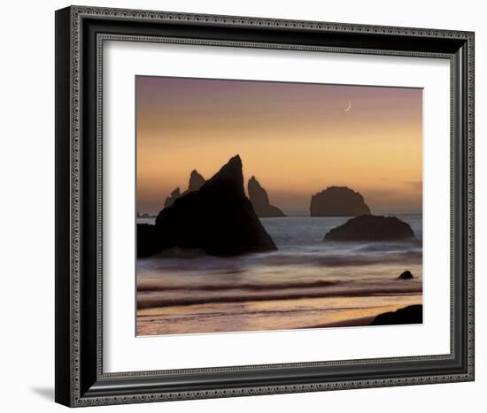 Moonset-Mike Jones-Framed Art Print