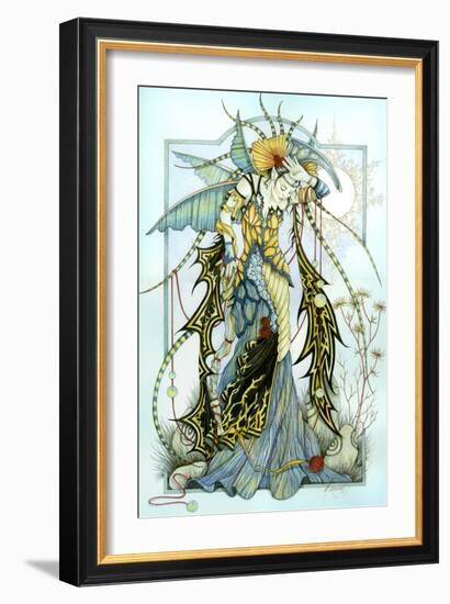 Moonstones the Enchantress-Linda Ravenscroft-Framed Giclee Print