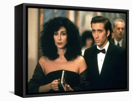 Moonstruck, Cher, Nicolas Cage, 1987-null-Framed Stretched Canvas