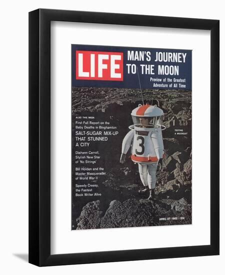 Moonsuit Being Tested, April 27, 1962-Fritz Goro-Framed Photographic Print