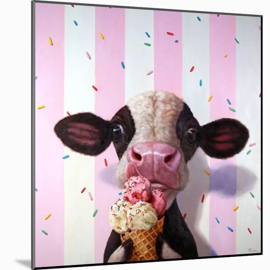 Mooo-Licious-Lucia Heffernan-Mounted Art Print