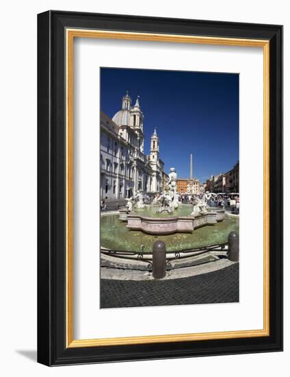 Moor Fountain (Fontana Del Moro), Piazza Navona, Rome, Lazio, Italy, Europe-Peter-Framed Photographic Print