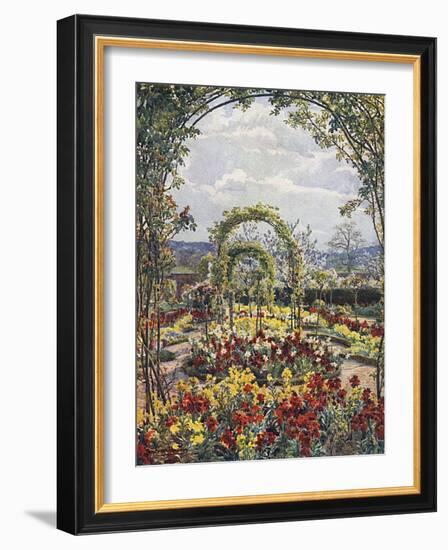 Moor Park Garden 1908-Beatrice Parsons-Framed Art Print