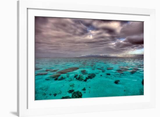 Moorea Lagoon-Nathan Secker-Framed Giclee Print