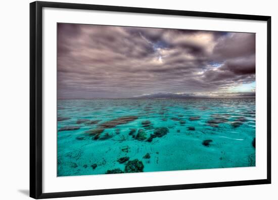 Moorea Lagoon-Nathan Secker-Framed Giclee Print