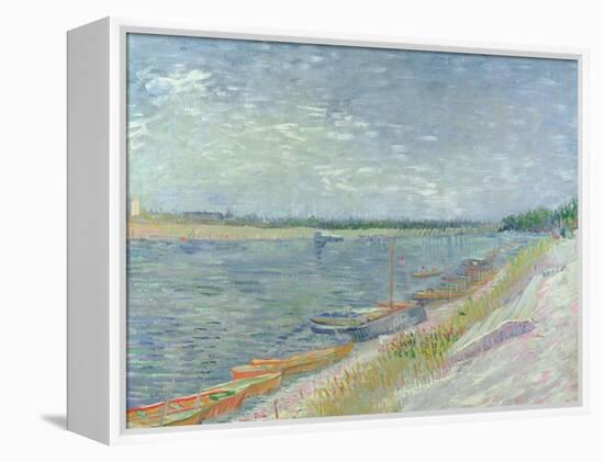 Moored Boats, 1887-Vincent van Gogh-Framed Premier Image Canvas