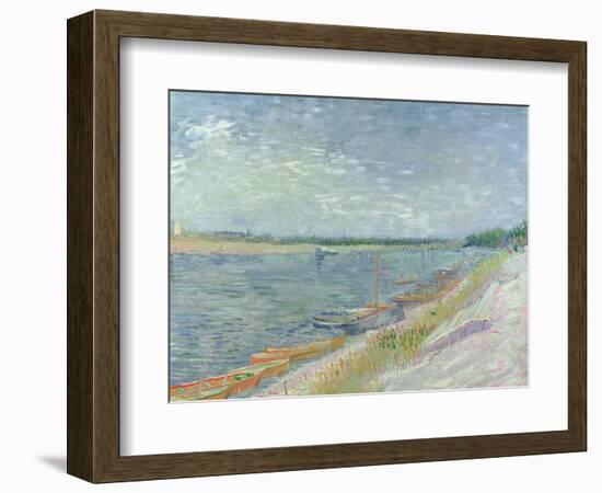 Moored Boats, 1887-Vincent van Gogh-Framed Giclee Print