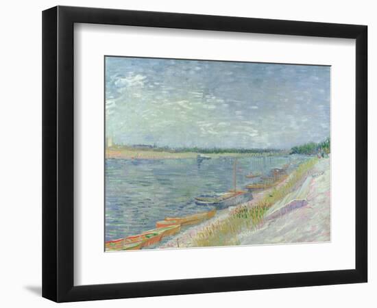 Moored Boats, 1887-Vincent van Gogh-Framed Giclee Print