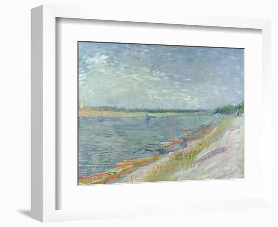 Moored Boats, 1887-Vincent van Gogh-Framed Giclee Print