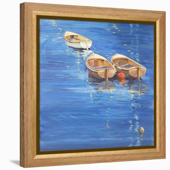 Moored Dinghies, 1998-Jennifer Wright-Framed Premier Image Canvas