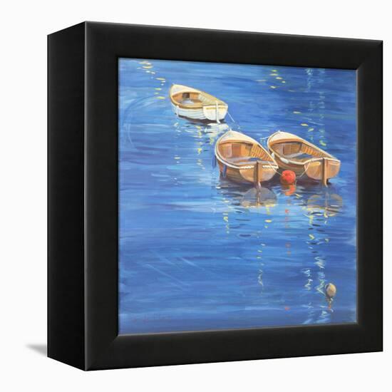 Moored Dinghies, 1998-Jennifer Wright-Framed Premier Image Canvas