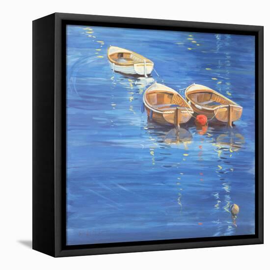 Moored Dinghies, 1998-Jennifer Wright-Framed Premier Image Canvas