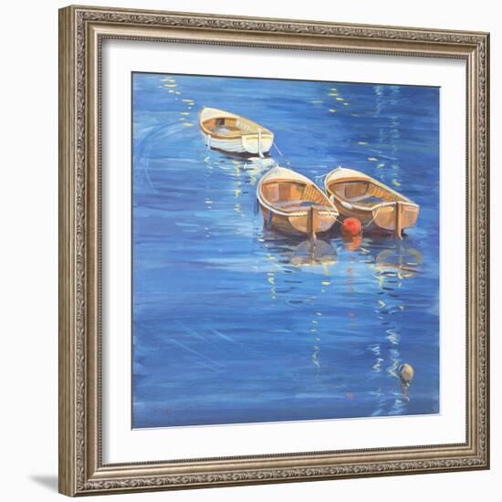 Moored Dinghies, 1998-Jennifer Wright-Framed Giclee Print