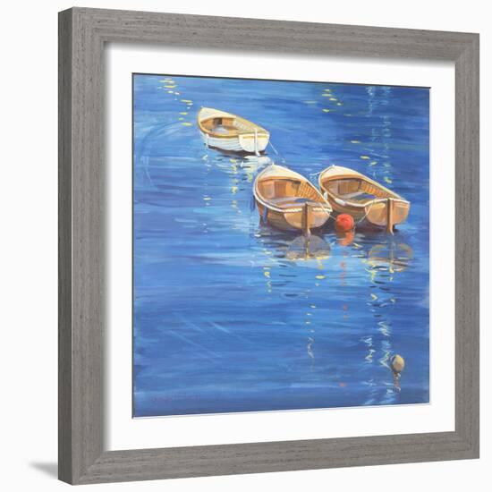 Moored Dinghies, 1998-Jennifer Wright-Framed Giclee Print