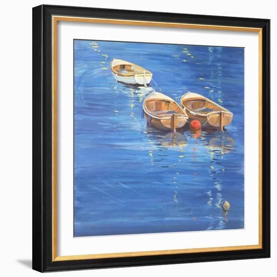 Moored Dinghies, 1998-Jennifer Wright-Framed Giclee Print