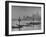 Moored Gondolas in Grand Canal by Flooded Piazza San Marco with Santa Maria Della Salute Church-Dmitri Kessel-Framed Photographic Print