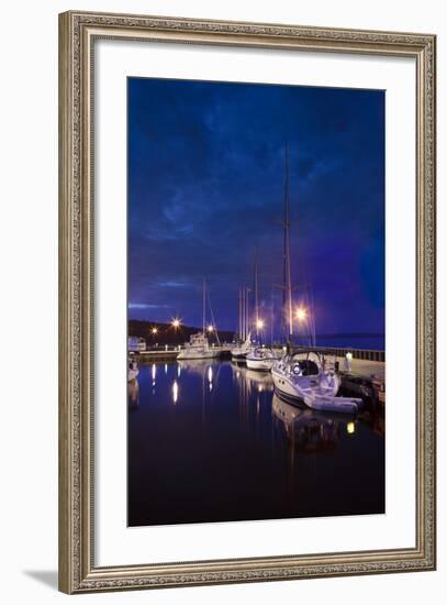 Moored Sailboats-Steve Gadomski-Framed Photographic Print