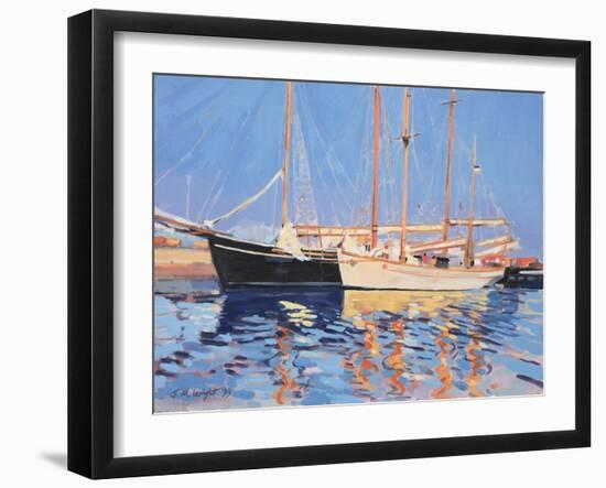 Moored Sailing Ships, Skagen, Denmark, 1999-Jennifer Wright-Framed Giclee Print