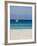 Moored Yacht and Beach, Mondello, Palermo, Sicily, Italy, Mediterranean, Europe-Martin Child-Framed Photographic Print