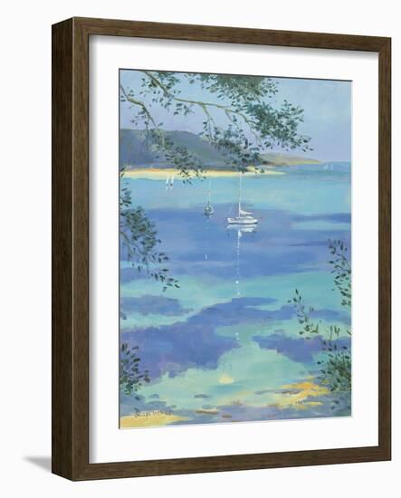 Moored Yacht - Perfect Day, 2000-Jennifer Wright-Framed Giclee Print