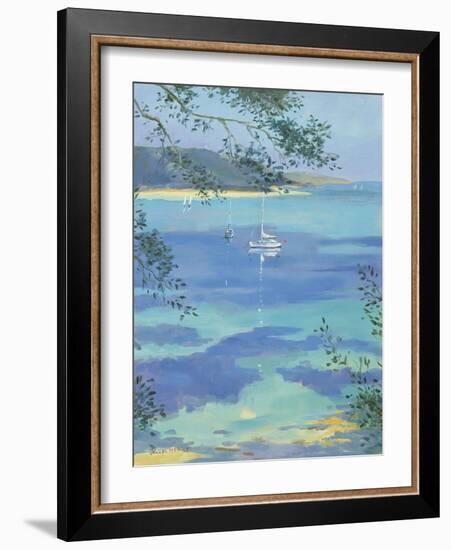 Moored Yacht - Perfect Day, 2000-Jennifer Wright-Framed Giclee Print