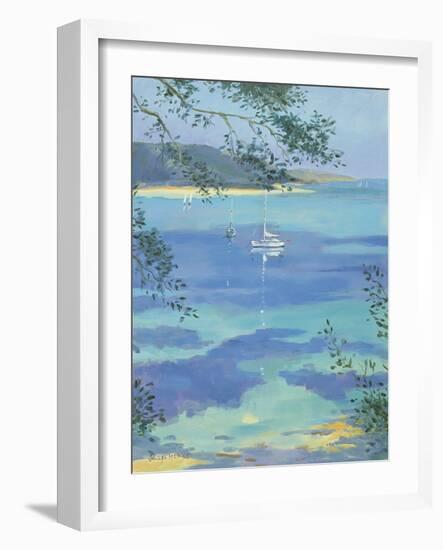 Moored Yacht - Perfect Day, 2000-Jennifer Wright-Framed Giclee Print