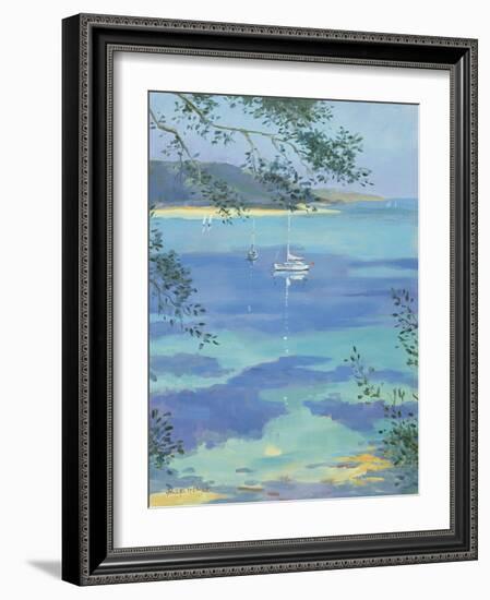 Moored Yacht - Perfect Day, 2000-Jennifer Wright-Framed Giclee Print