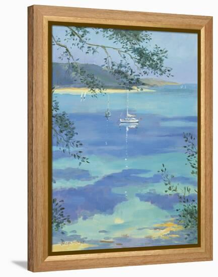 Moored Yacht - Perfect Day, 2000-Jennifer Wright-Framed Premier Image Canvas