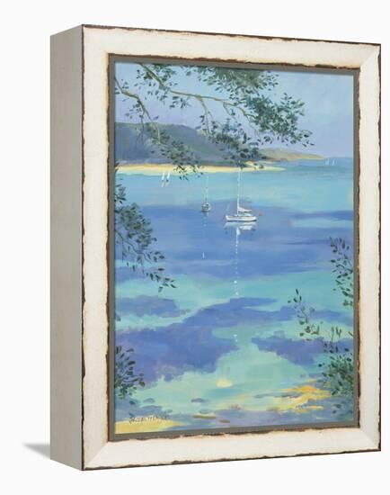 Moored Yacht - Perfect Day, 2000-Jennifer Wright-Framed Premier Image Canvas