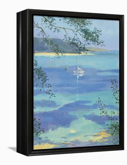 Moored Yacht - Perfect Day, 2000-Jennifer Wright-Framed Premier Image Canvas